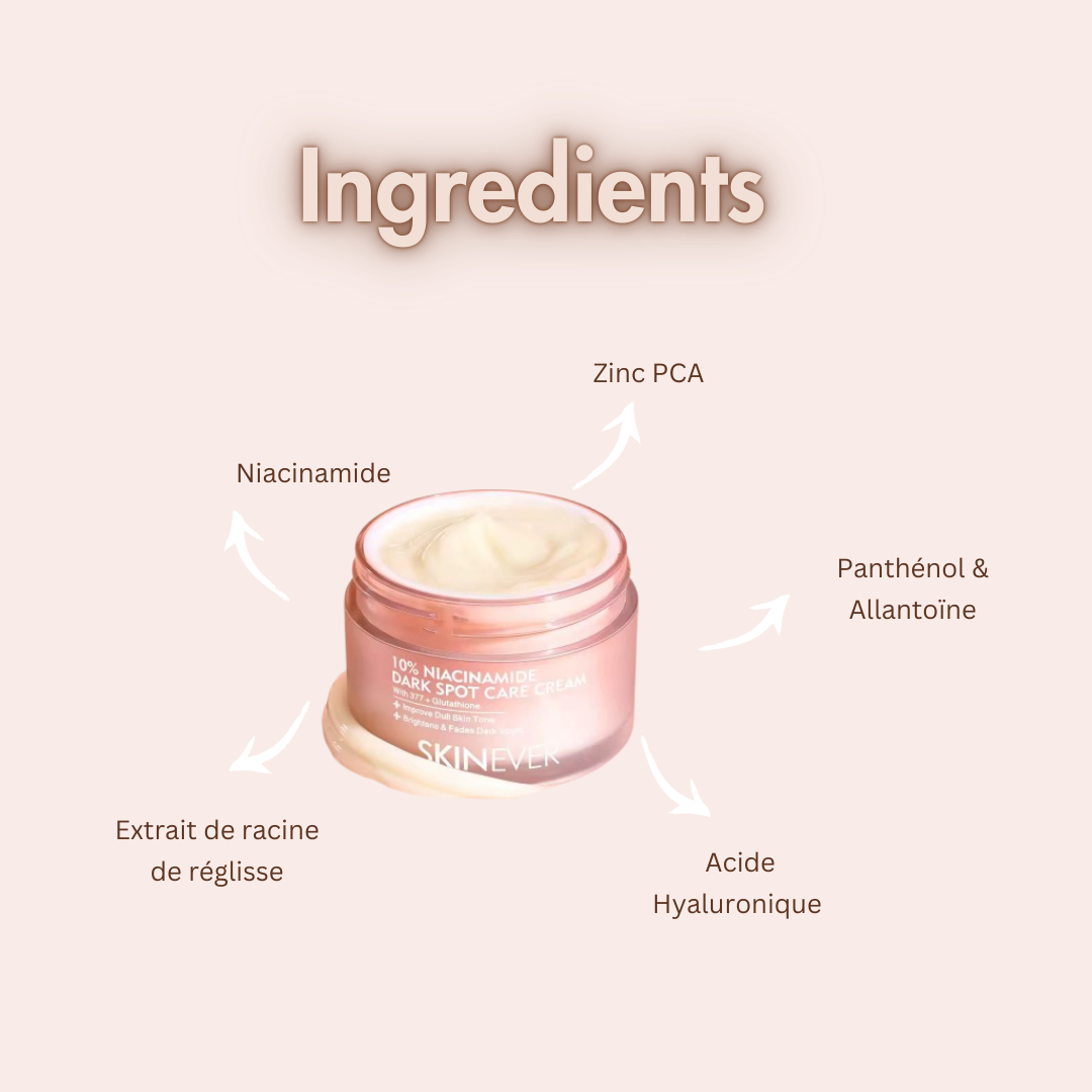 Crème anti tâches - spéciale peaux mattes